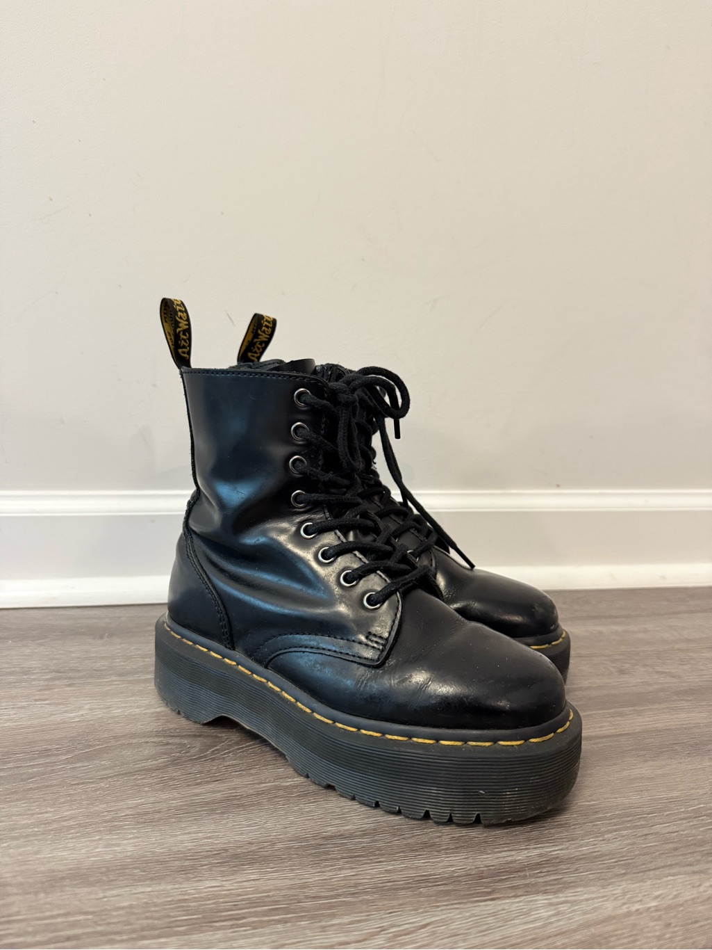 Dr. Martens Jadon Boots In Black!!